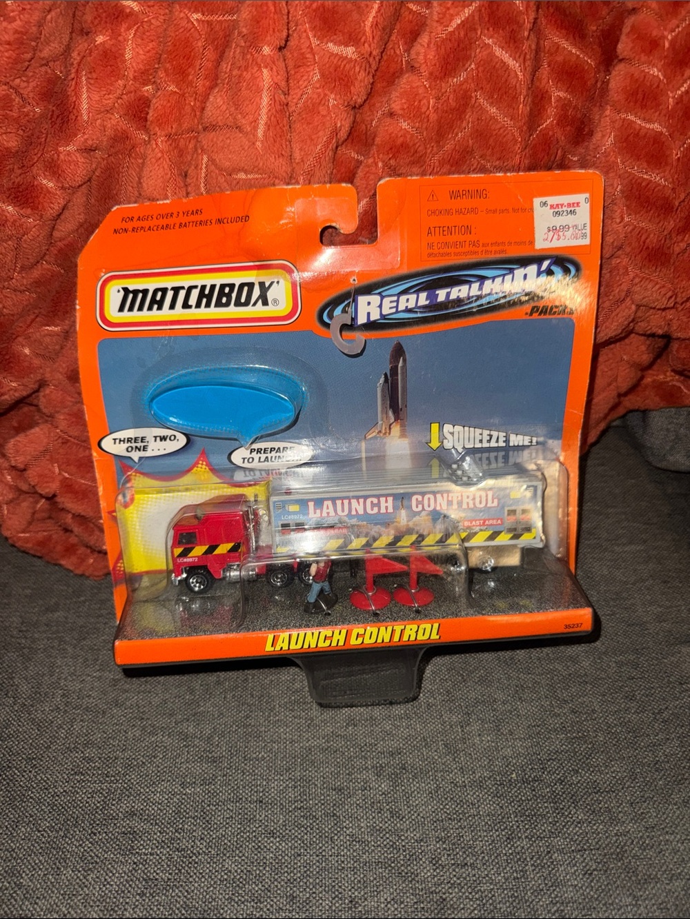 Vintage 1998 Matchbox Real Talkin' Police K-9 Unit Truck & Trailer - NIB